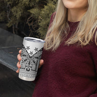 White Philippines Sun Star Tumbler Cup Igorot Tribal Inspiration LT05 - Polynesian Pride