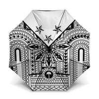 White Philippines Sun Star Umbrella Igorot Tribal Inspiration