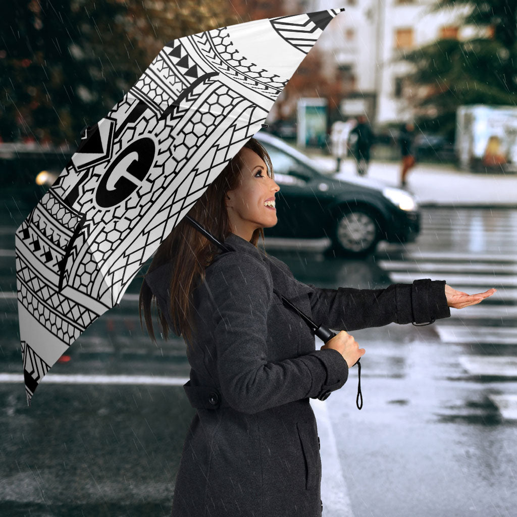 White Philippines Sun Star Umbrella Igorot Tribal Inspiration