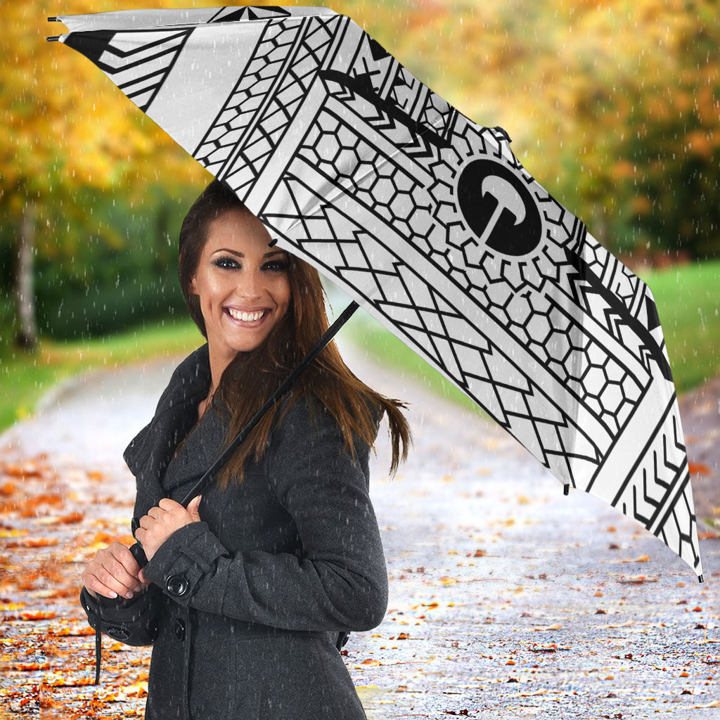 White Philippines Sun Star Umbrella Igorot Tribal Inspiration