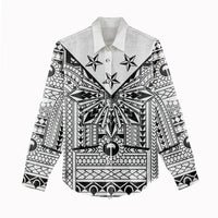 White Philippines Sun Star Women Casual Shirt Igorot Tribal Inspiration LT05 - Polynesian Pride