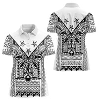 White Philippines Sun Star Women Polo Shirt Igorot Tribal Inspiration LT05 - Polynesian Pride