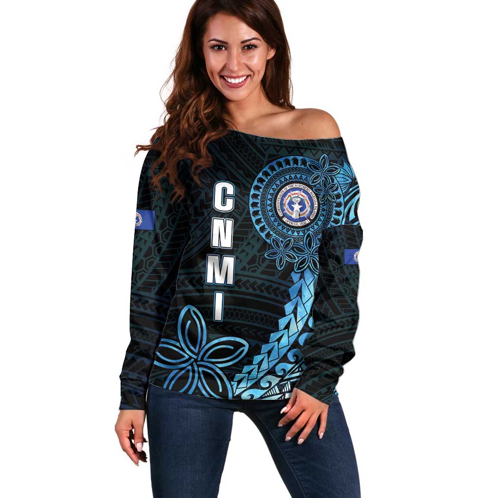 Personalized Northern Mariana Islands 78th Liberation Day Off Shoulder Sweater