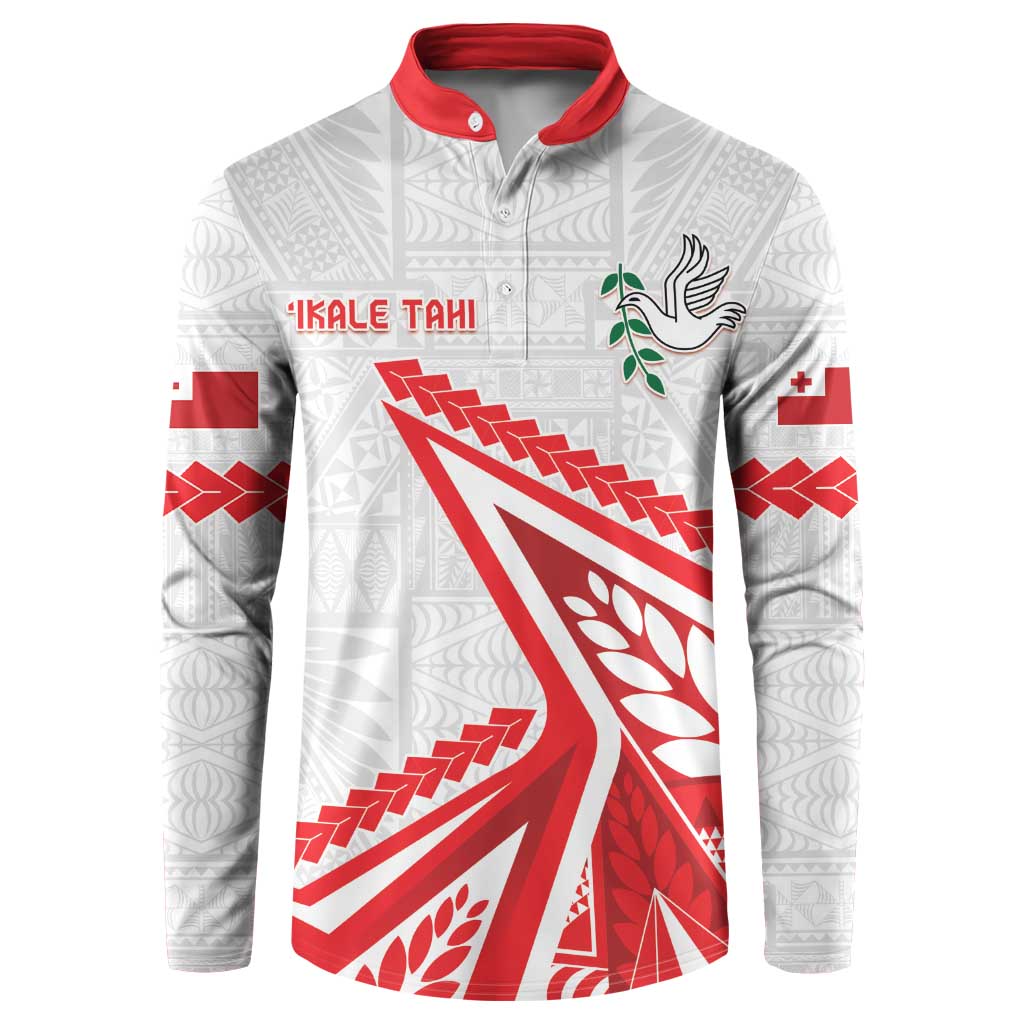 Custom Tonga Rugby 2024 Pacific Button Sweatshirt Go Ikale Tahi