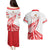 Custom Tonga Rugby 2024 Pacific Couples Matching Puletasi and Hawaiian Shirt Go Ikale Tahi