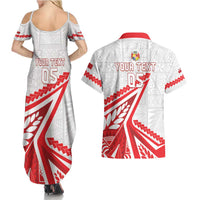 Custom Tonga Rugby 2024 Pacific Couples Matching Summer Maxi Dress and Hawaiian Shirt Go Ikale Tahi LT05 - Polynesian Pride