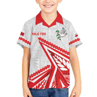Custom Tonga Rugby 2024 Pacific Family Matching Puletasi and Hawaiian Shirt Go Ikale Tahi