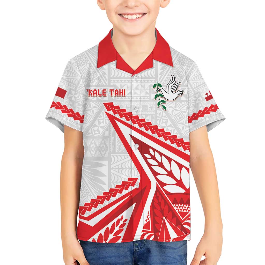 Custom Tonga Rugby 2024 Pacific Kid Hawaiian Shirt Go Ikale Tahi