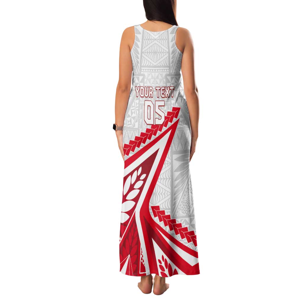 Custom Tonga Rugby 2024 Pacific Tank Maxi Dress Go Ikale Tahi LT05 - Polynesian Pride