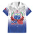 Custom Samoa Rugby 2024 Pacific Family Matching Off The Shoulder Long Sleeve Dress and Hawaiian Shirt Go Manu Samoa