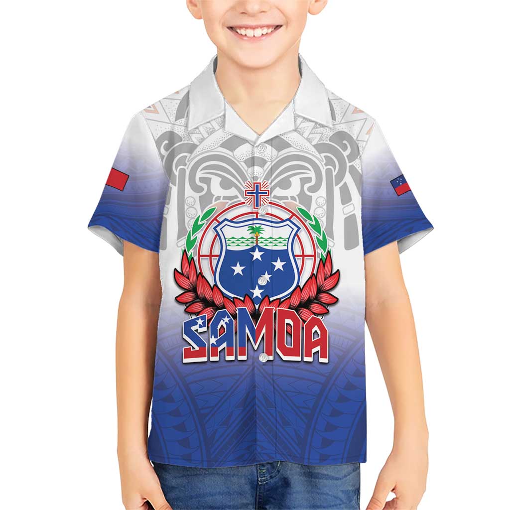 Custom Samoa Rugby 2024 Pacific Kid Hawaiian Shirt Go Manu Samoa