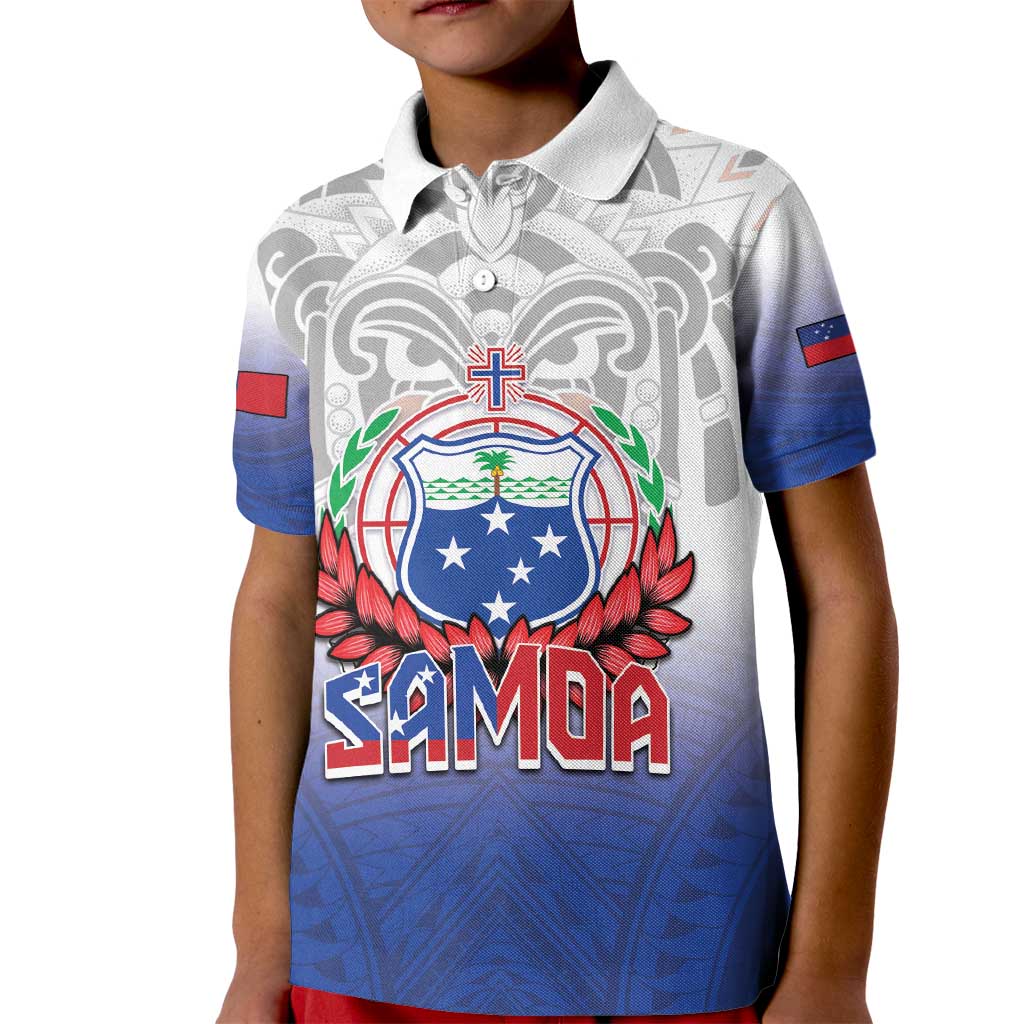 Custom Samoa Rugby 2024 Pacific Kid Polo Shirt Go Manu Samoa