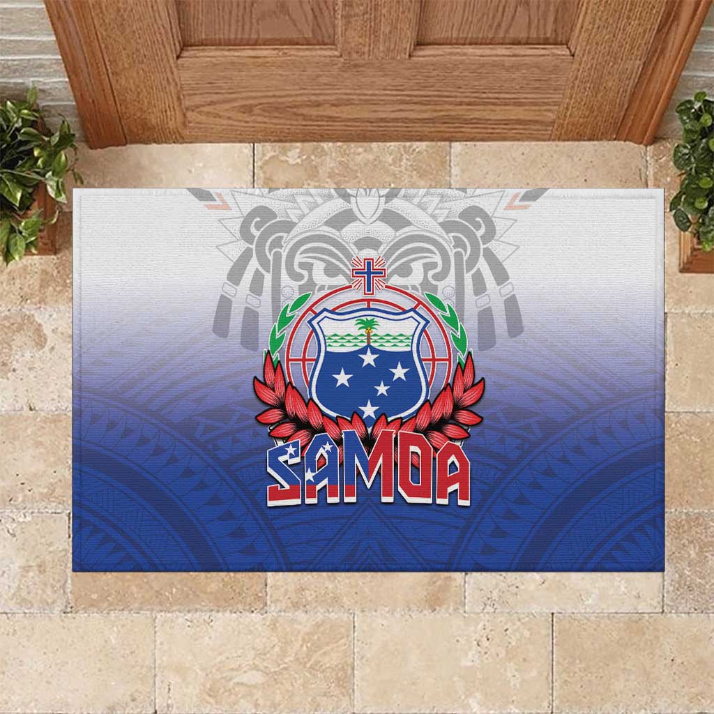 Samoa Rugby 2024 Pacific Rubber Doormat Go Manu Samoa