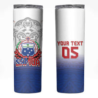 Custom Samoa Rugby 2024 Pacific Skinny Tumbler Go Manu Samoa