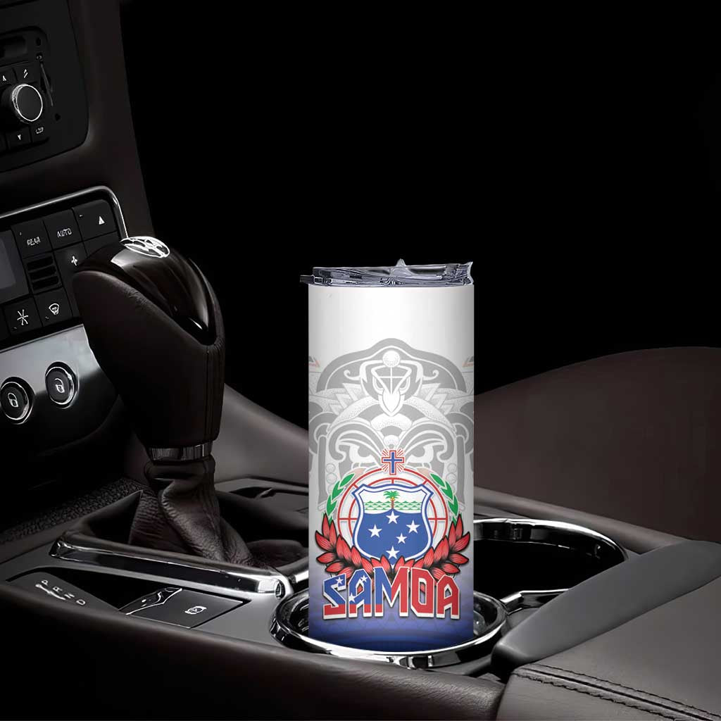 Custom Samoa Rugby 2024 Pacific Skinny Tumbler Go Manu Samoa