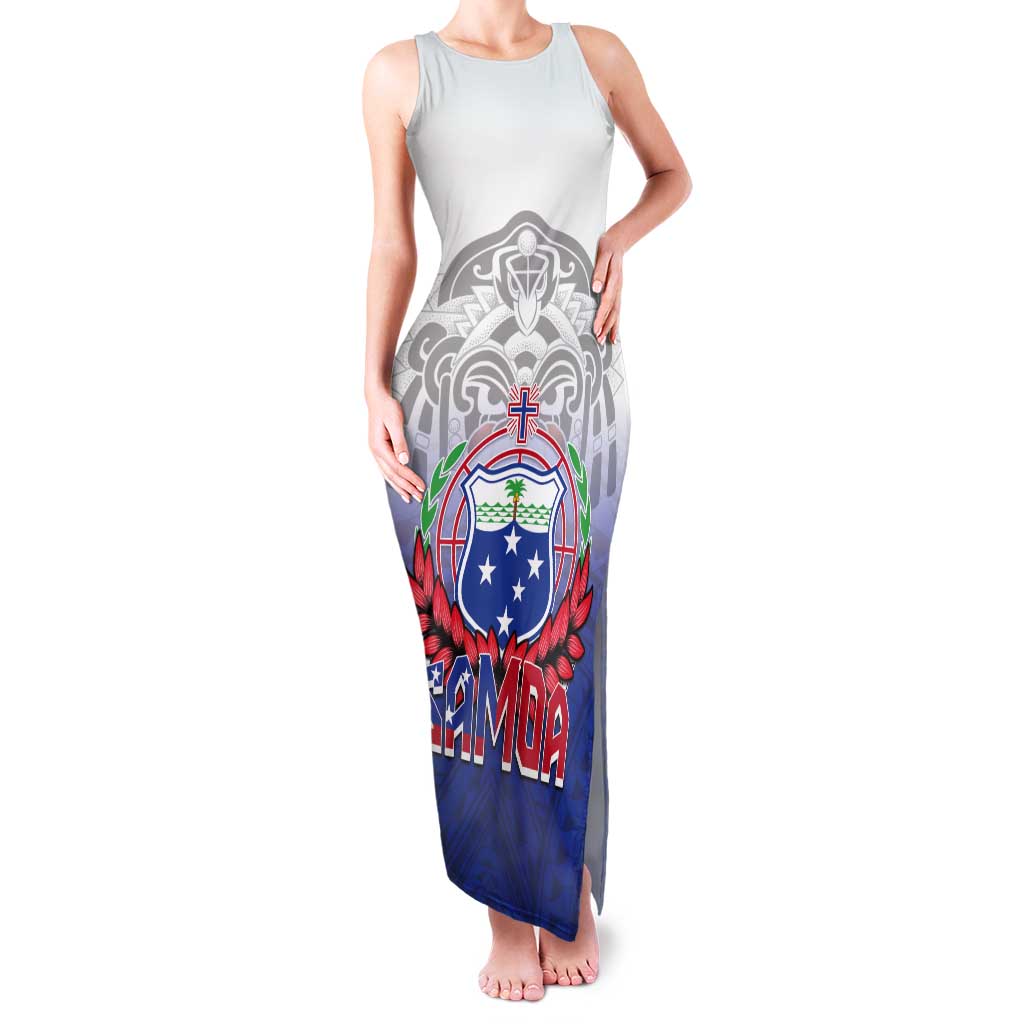 Custom Samoa Rugby 2024 Pacific Tank Maxi Dress Go Manu Samoa