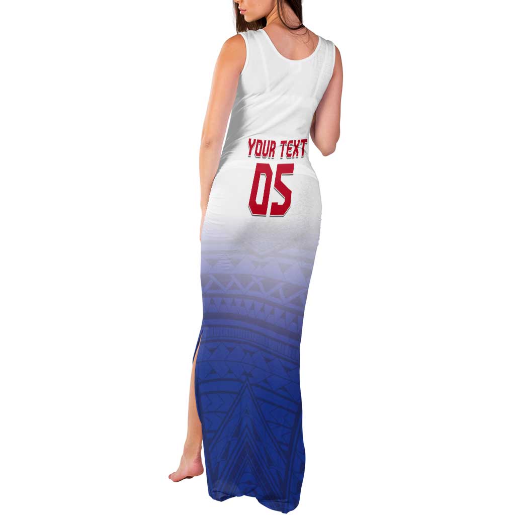 Custom Samoa Rugby 2024 Pacific Tank Maxi Dress Go Manu Samoa