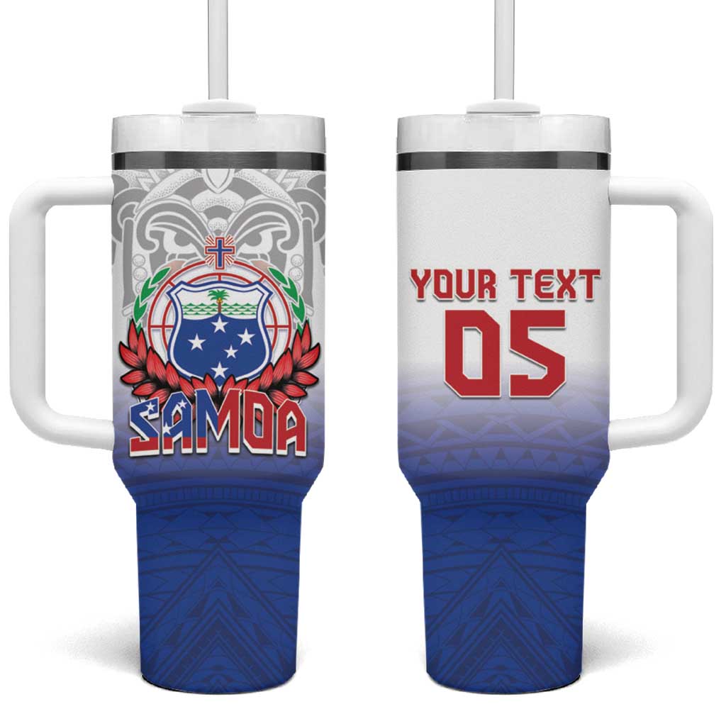 Custom Samoa Rugby 2024 Pacific Tumbler With Handle Go Manu Samoa