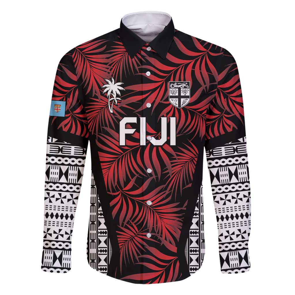Custom Flying Fijians Rugby 2024 Pacific Family Matching Long Sleeve Bodycon Dress and Hawaiian Shirt Go Fiji