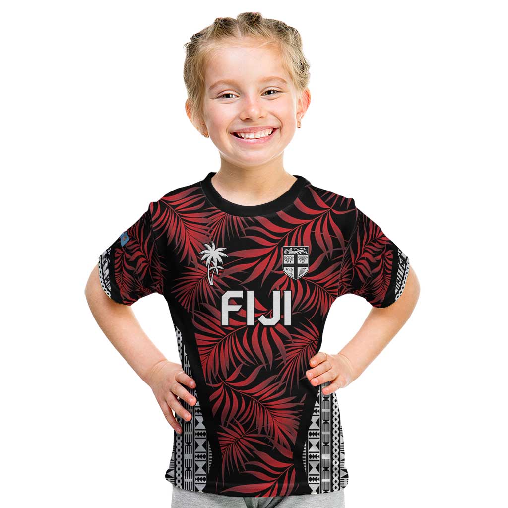 Custom Flying Fijians Rugby 2024 Pacific Kid T Shirt Go Fiji