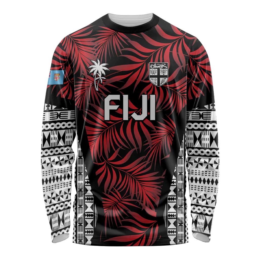 Custom Flying Fijians Rugby 2024 Pacific Long Sleeve Shirt Go Fiji