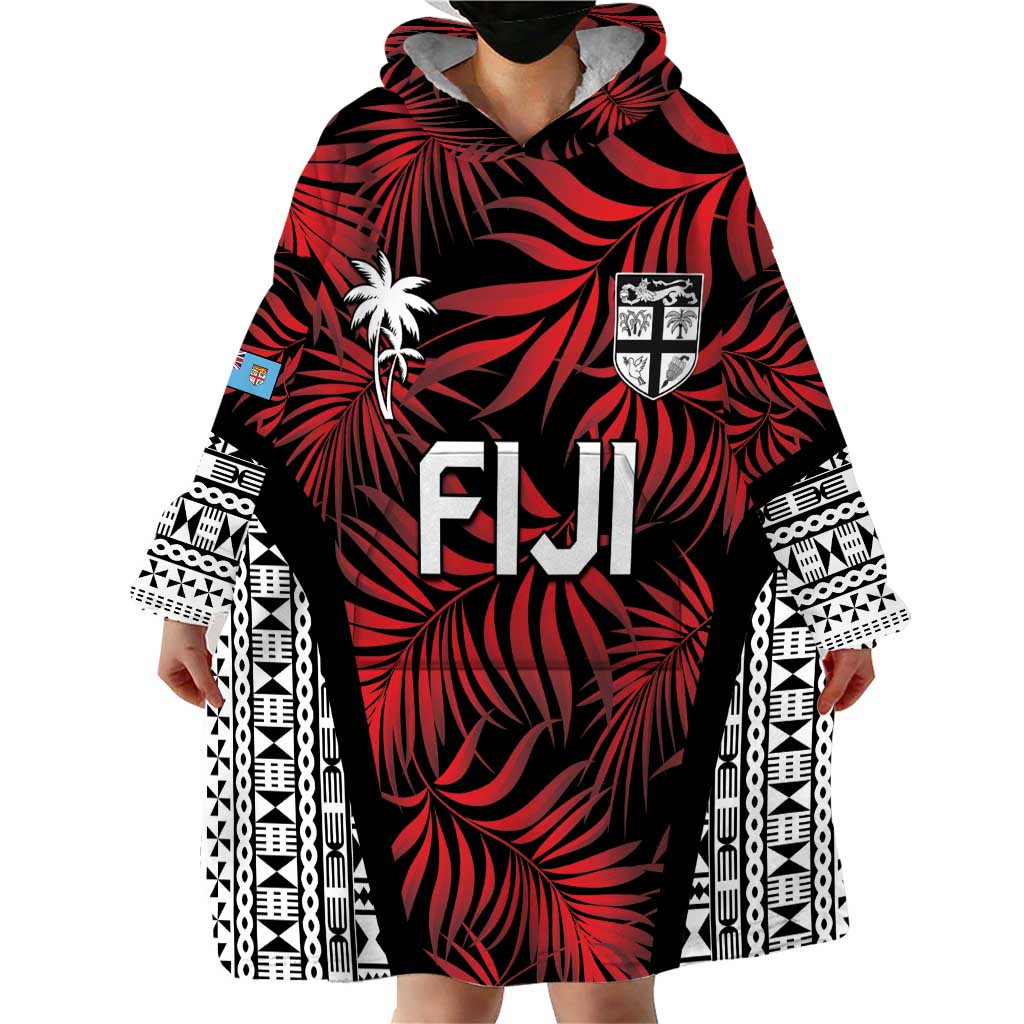 Custom Flying Fijians Rugby 2024 Pacific Wearable Blanket Hoodie Go Fiji