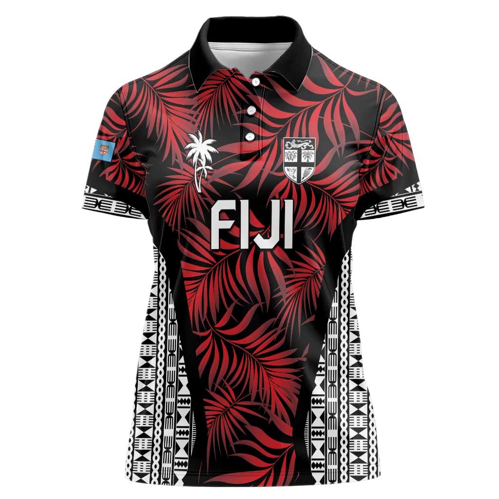 Custom Flying Fijians Rugby 2024 Pacific Women Polo Shirt Go Fiji