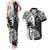 Custom New Zealand And Fiji Rugby 2024 Couples Matching Tank Maxi Dress and Hawaiian Shirt Maori Kiwi With Fijian Palm Tree