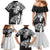 Custom New Zealand And Fiji Rugby 2024 Family Matching Mermaid Dress and Hawaiian Shirt Maori Kiwi With Fijian Palm Tree