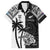 Custom New Zealand And Fiji Rugby 2024 Family Matching Off Shoulder Short Dress and Hawaiian Shirt Maori Kiwi With Fijian Palm Tree