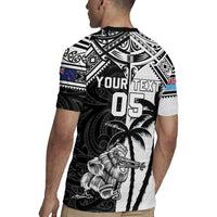 Custom New Zealand And Fiji Rugby 2024 Rugby Jersey Maori Kiwi With Fijian Palm Tree