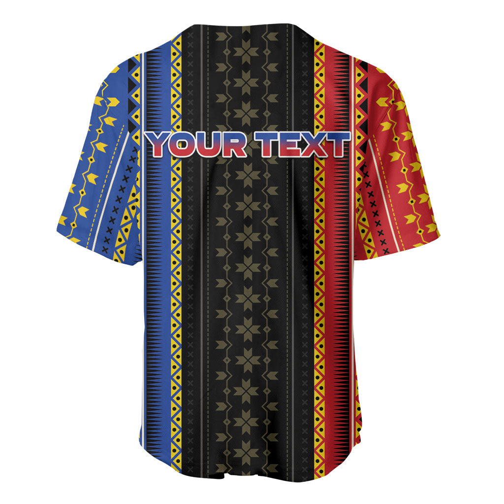 Personalised Philippines Filipinos Baseball Jersey Igorot Tribal Inspiration Pattern Style