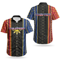 Personalised Philippines Filipinos Couples Matching Puletasi and Hawaiian Shirt Igorot Tribal Inspiration Pattern Style