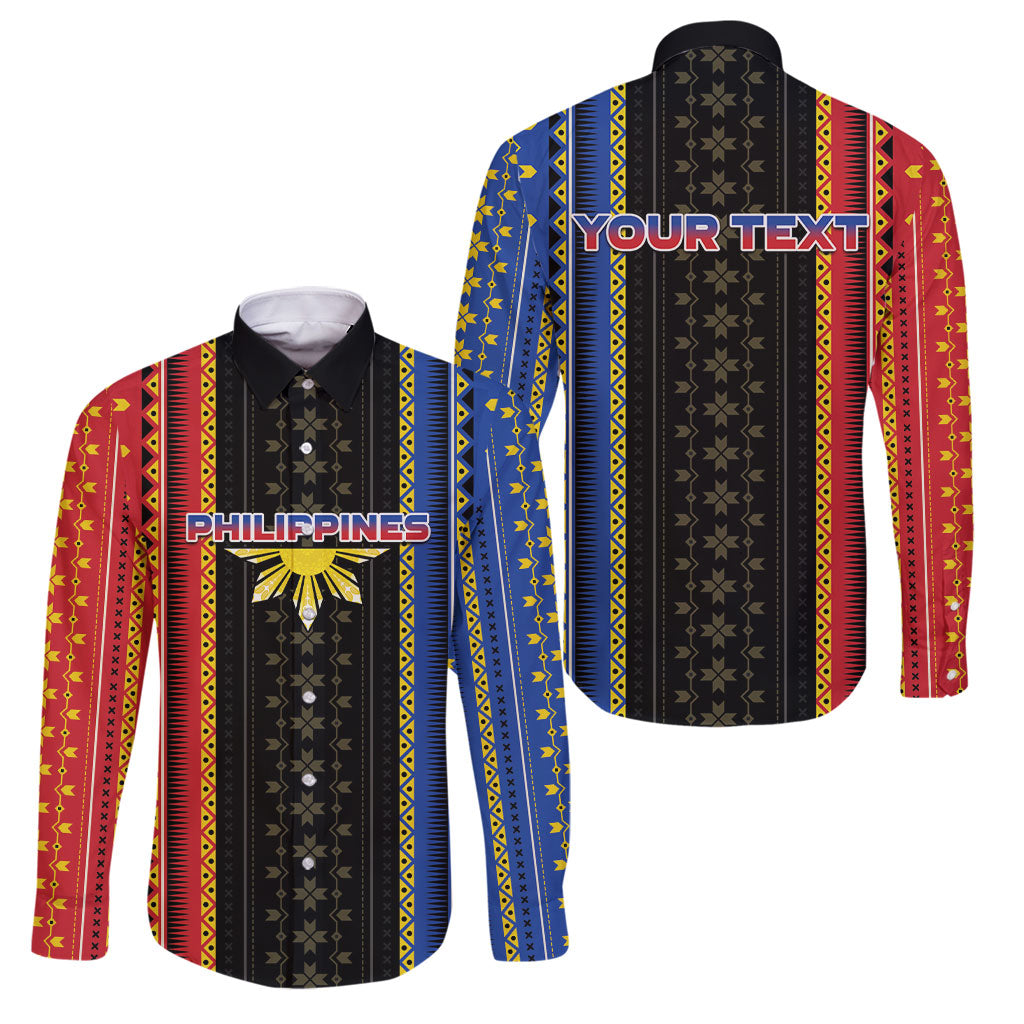 Personalised Philippines Filipinos Family Matching Tank Maxi Dress and Hawaiian Shirt Igorot Tribal Inspiration Pattern Style