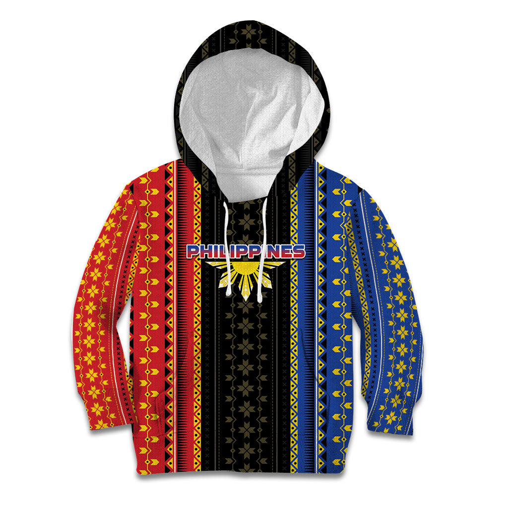 Personalised Philippines Filipinos Kid Hoodie Igorot Tribal Inspiration Pattern Style