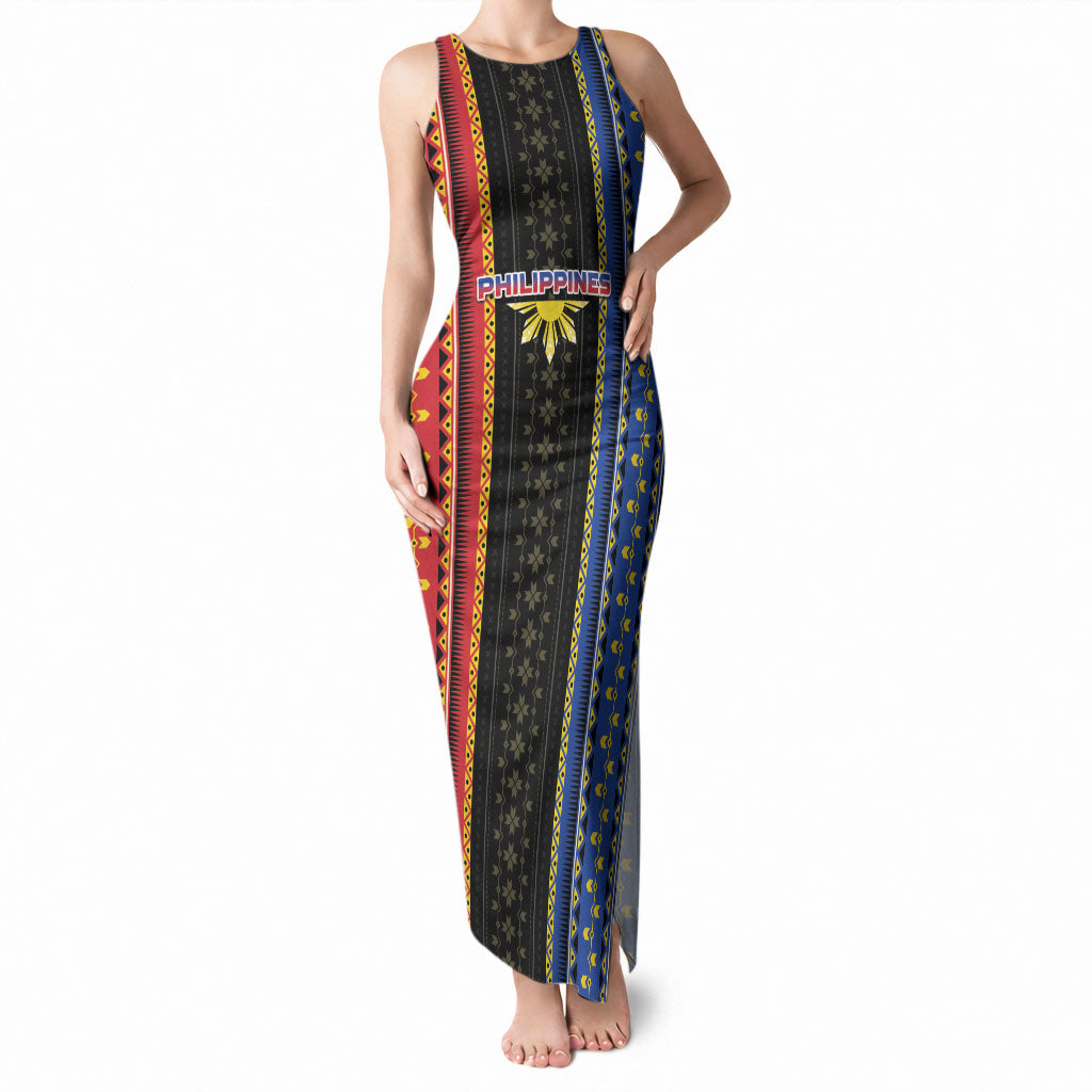 Personalised Philippines Filipinos Tank Maxi Dress Igorot Tribal Inspiration Pattern Style