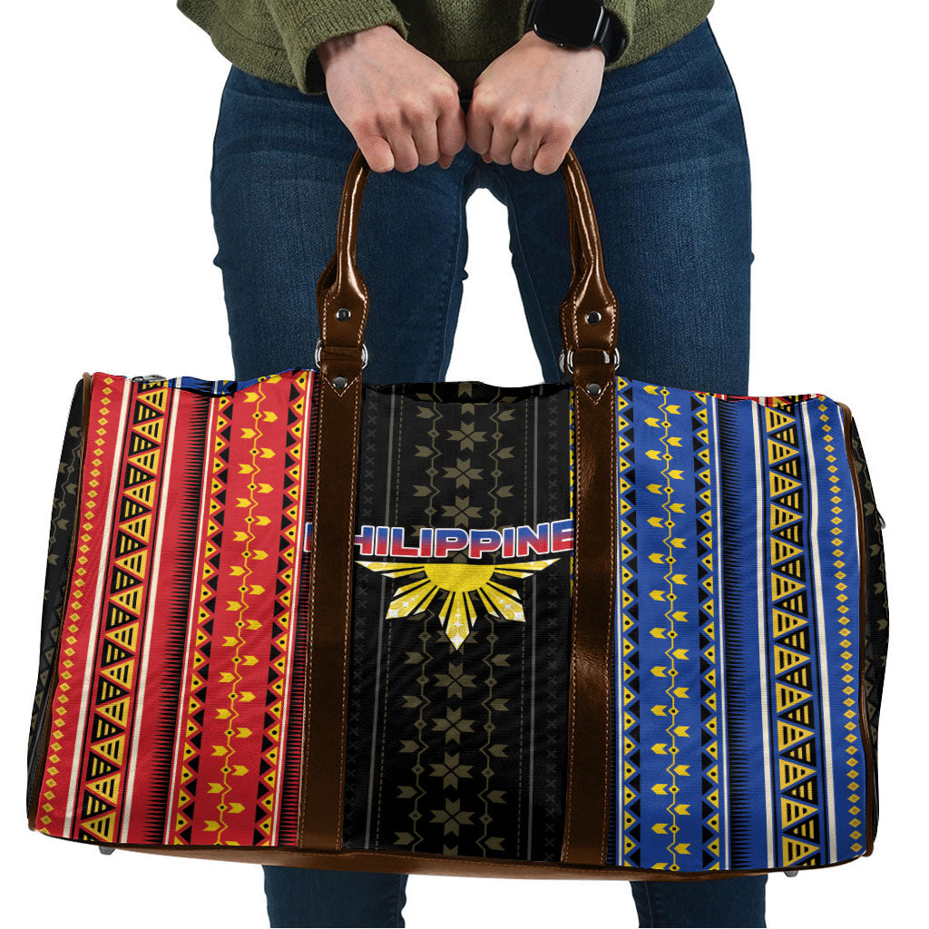 Philippines Filipinos Travel Bag Igorot Tribal Inspiration Pattern Style LT05 Black - Polynesian Pride