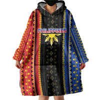 Personalised Philippines Filipinos Wearable Blanket Hoodie Igorot Tribal Inspiration Pattern Style