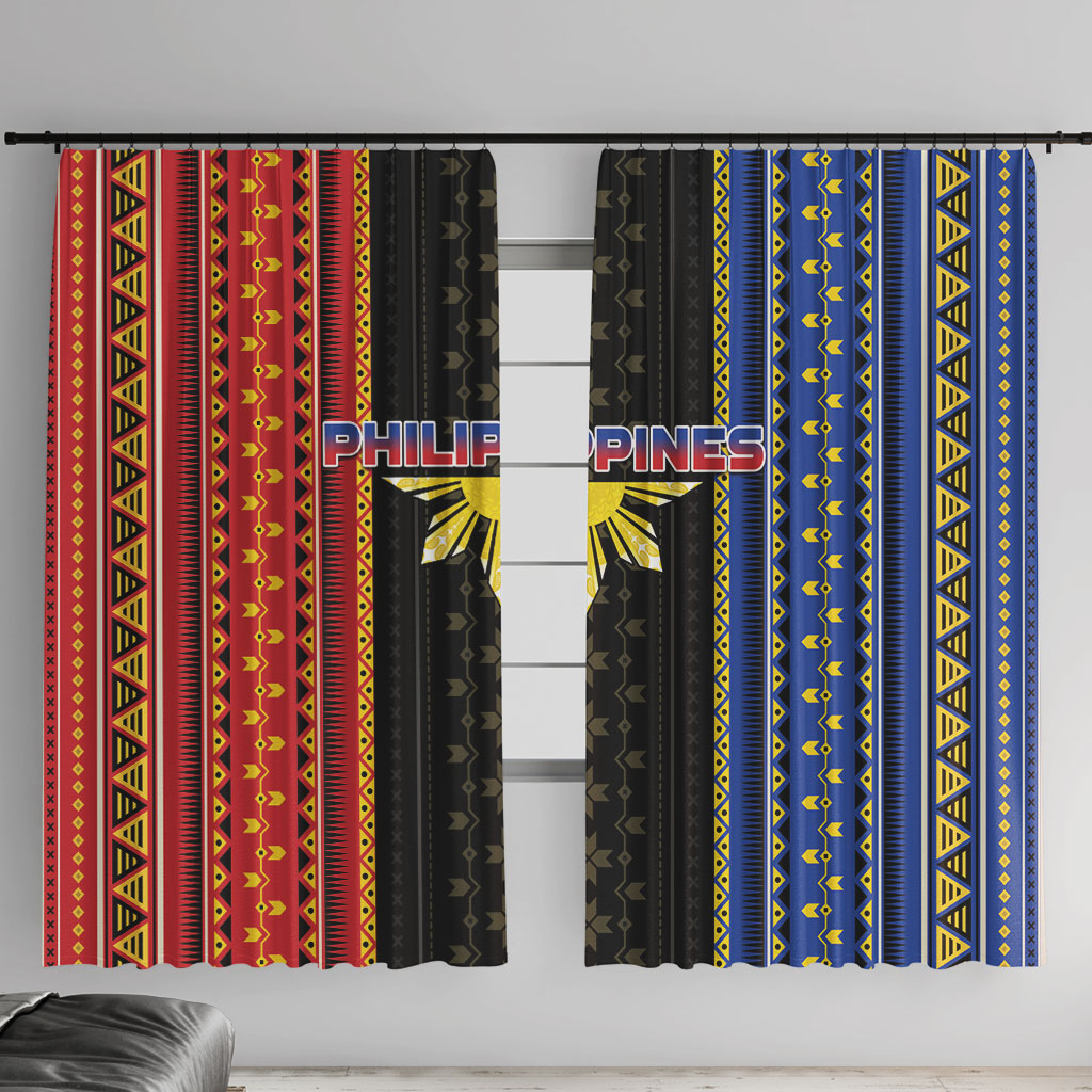 Philippines Filipinos Window Curtain Igorot Tribal Inspiration Pattern Style