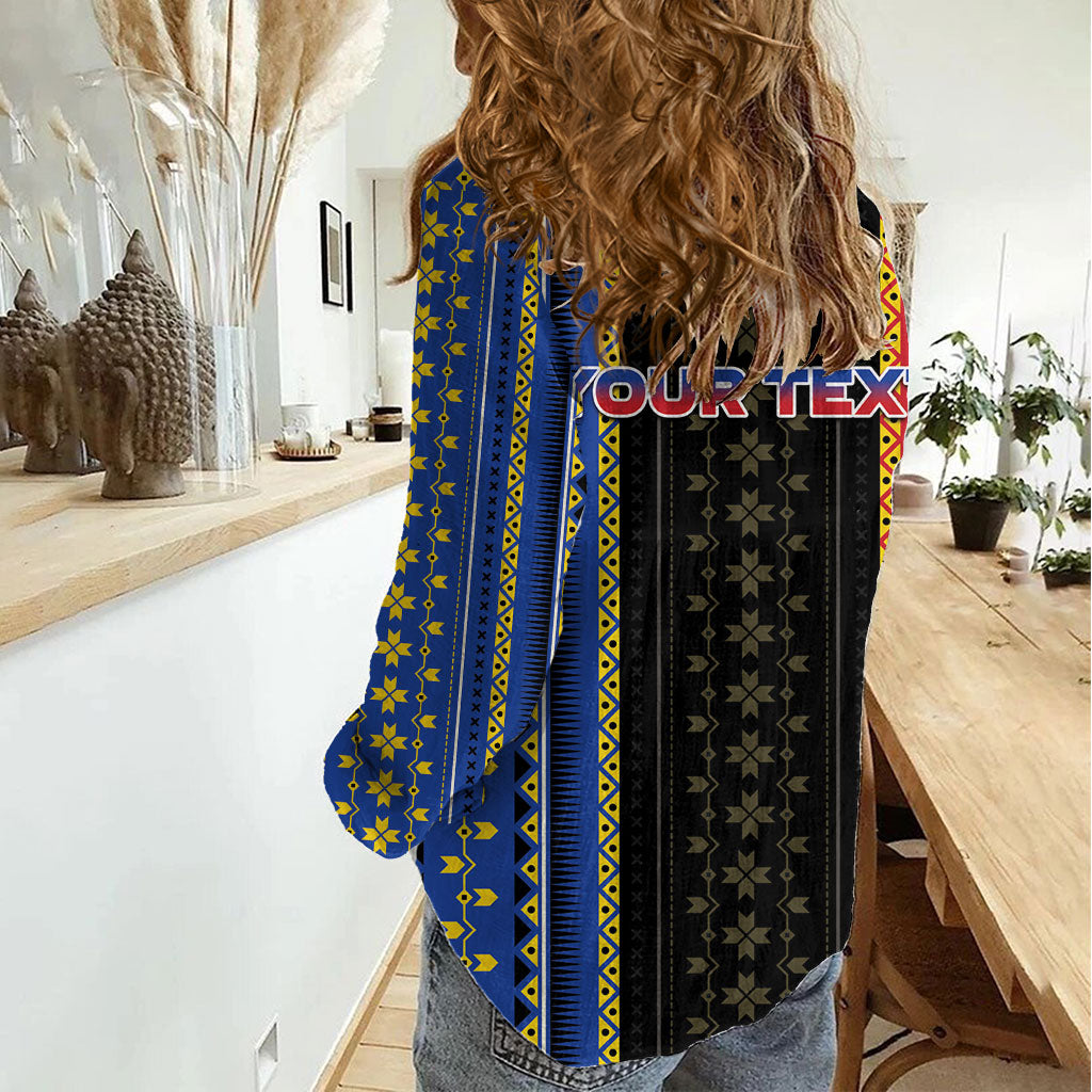 Personalised Philippines Filipinos Women Casual Shirt Igorot Tribal Inspiration Pattern Style