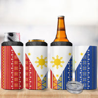 Philippines Sun 4 in 1 Can Cooler Tumbler Igorot Tribal Inspiration