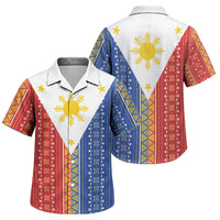 Philippines Sun Family Matching Off Shoulder Short Dress and Hawaiian Shirt Igorot Tribal Inspiration