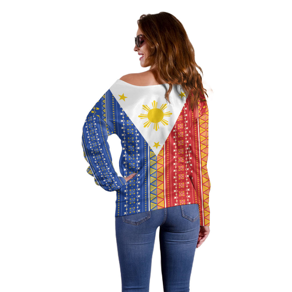 Philippines Sun Off Shoulder Sweater Igorot Tribal Inspiration