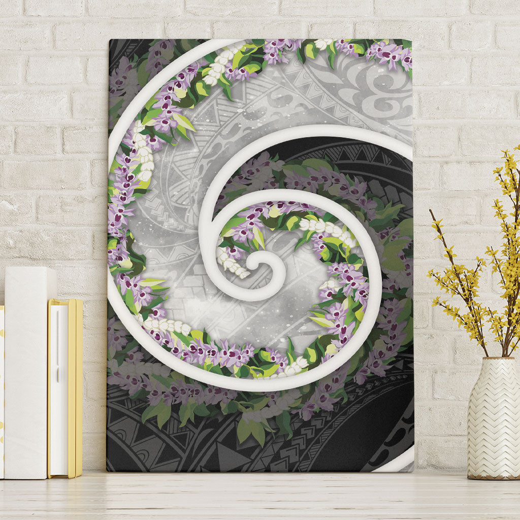 Piko Hawaii Canvas Wall Art Polynesian Pattern With Maile Pikake Honohono Lei