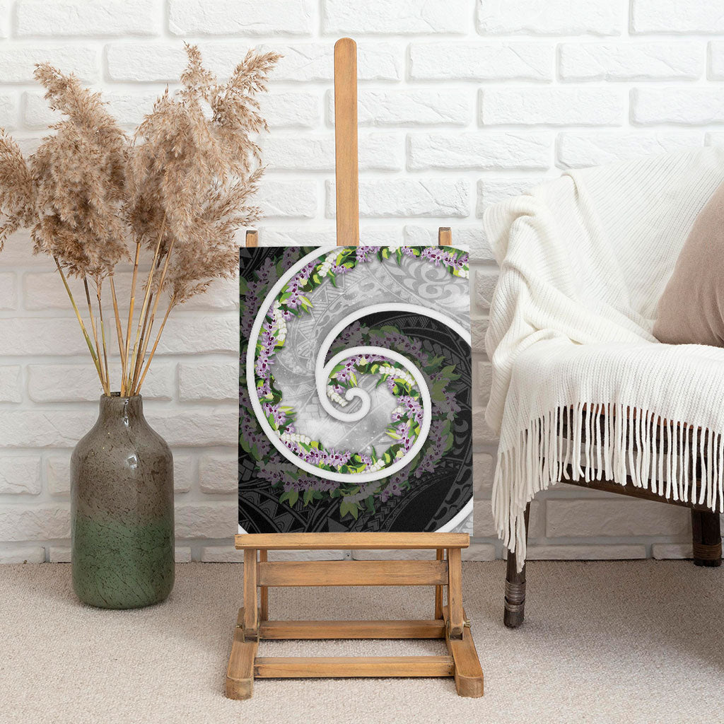 Piko Hawaii Canvas Wall Art Polynesian Pattern With Maile Pikake Honohono Lei