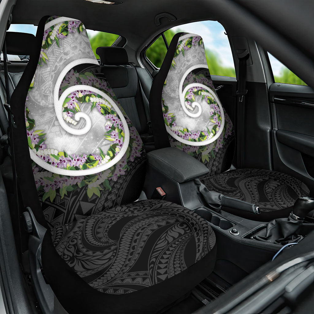 Piko Hawaii Car Seat Cover Polynesian Pattern With Maile Pikake Honohono Lei