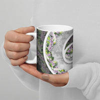 Piko Hawaii Ceramic Mug Polynesian Pattern With Maile Pikake Honohono Lei