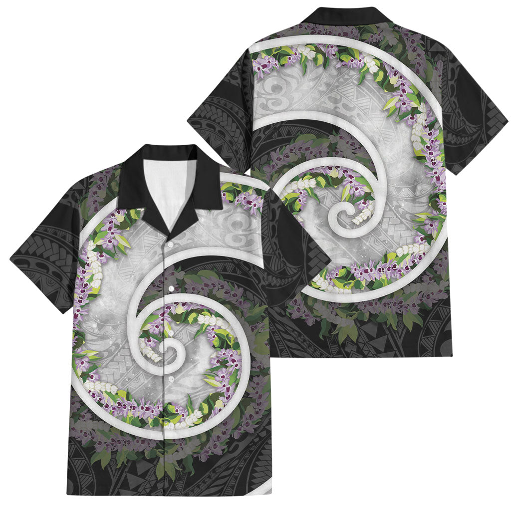 Piko Hawaii Family Matching Summer Maxi Dress and Hawaiian Shirt Polynesian Pattern With Maile Pikake Honohono Lei