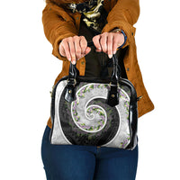 Piko Hawaii Shoulder Handbag Polynesian Pattern With Maile Pikake Honohono Lei
