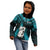 New Zealand Kid Hoodie Manaia Maori Pattern With Turquoise Fern LT05 - Polynesian Pride